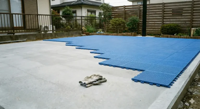 【実体験】庭にバスケットコートをDIYして失敗。土台だけはプロに任せるべきだった